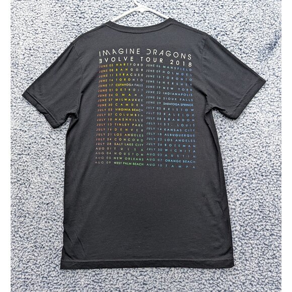 Imagine Dragons Evolve Tour Concert Shirt Mens M Graphic Print Festival Black - Picture 2 of 11